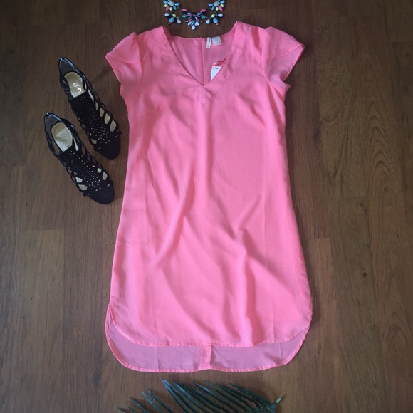 Japna coral shift dress - Picture 2 of 6